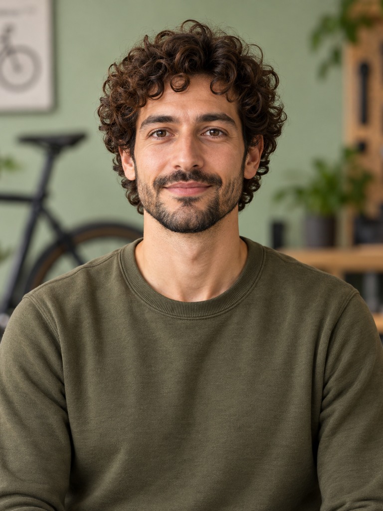 Portrait of The Bike Guide, an AI agent